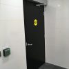 Universal washroom automated door